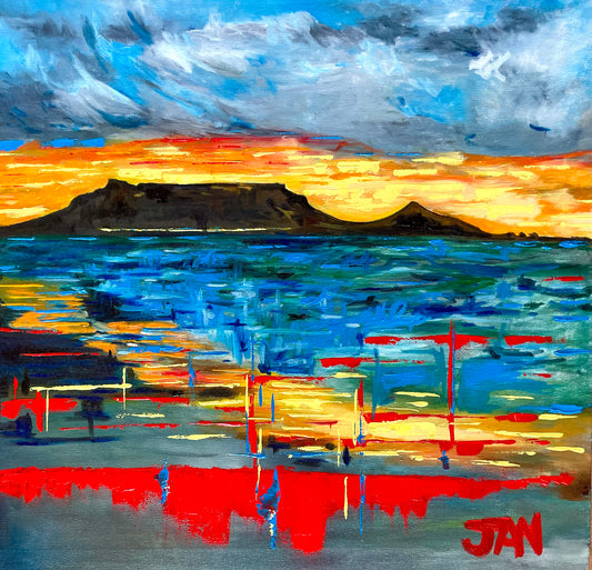 Cape Town Sunset  |  Painting