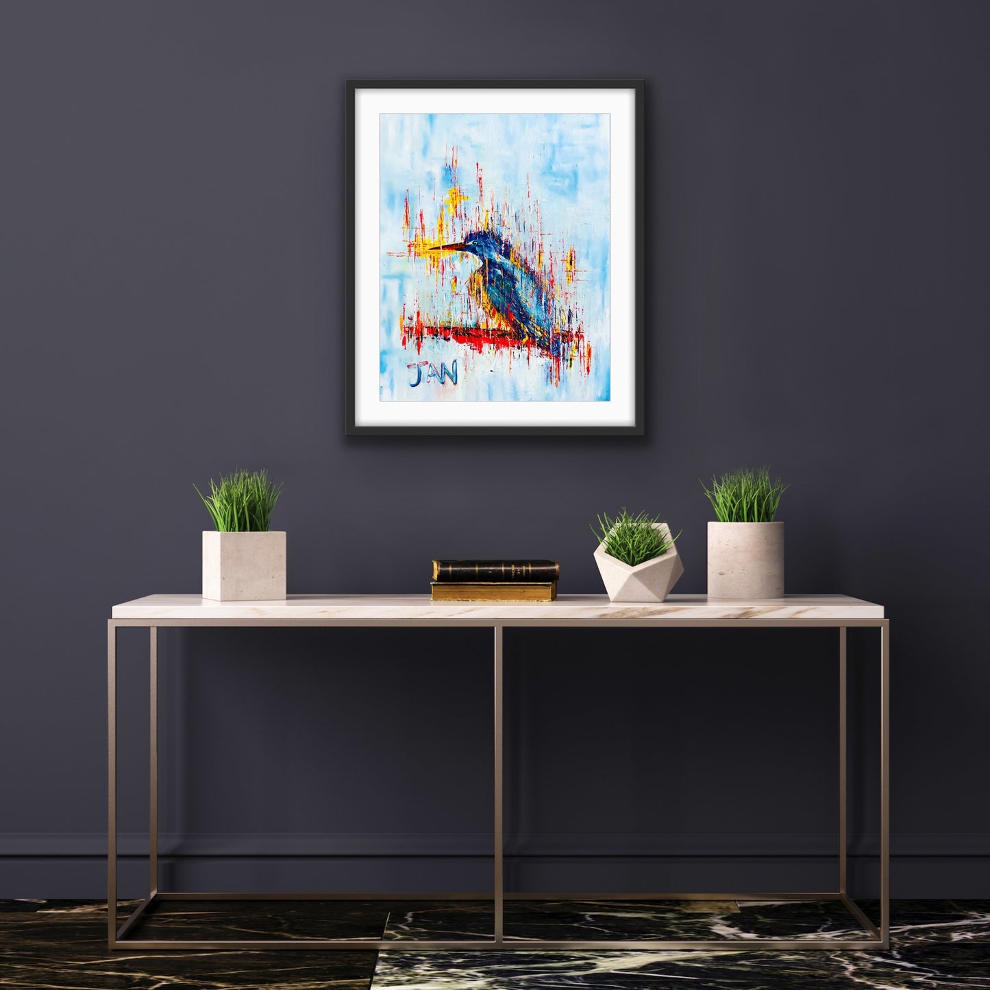 Kingfisher Bird  |  Painting