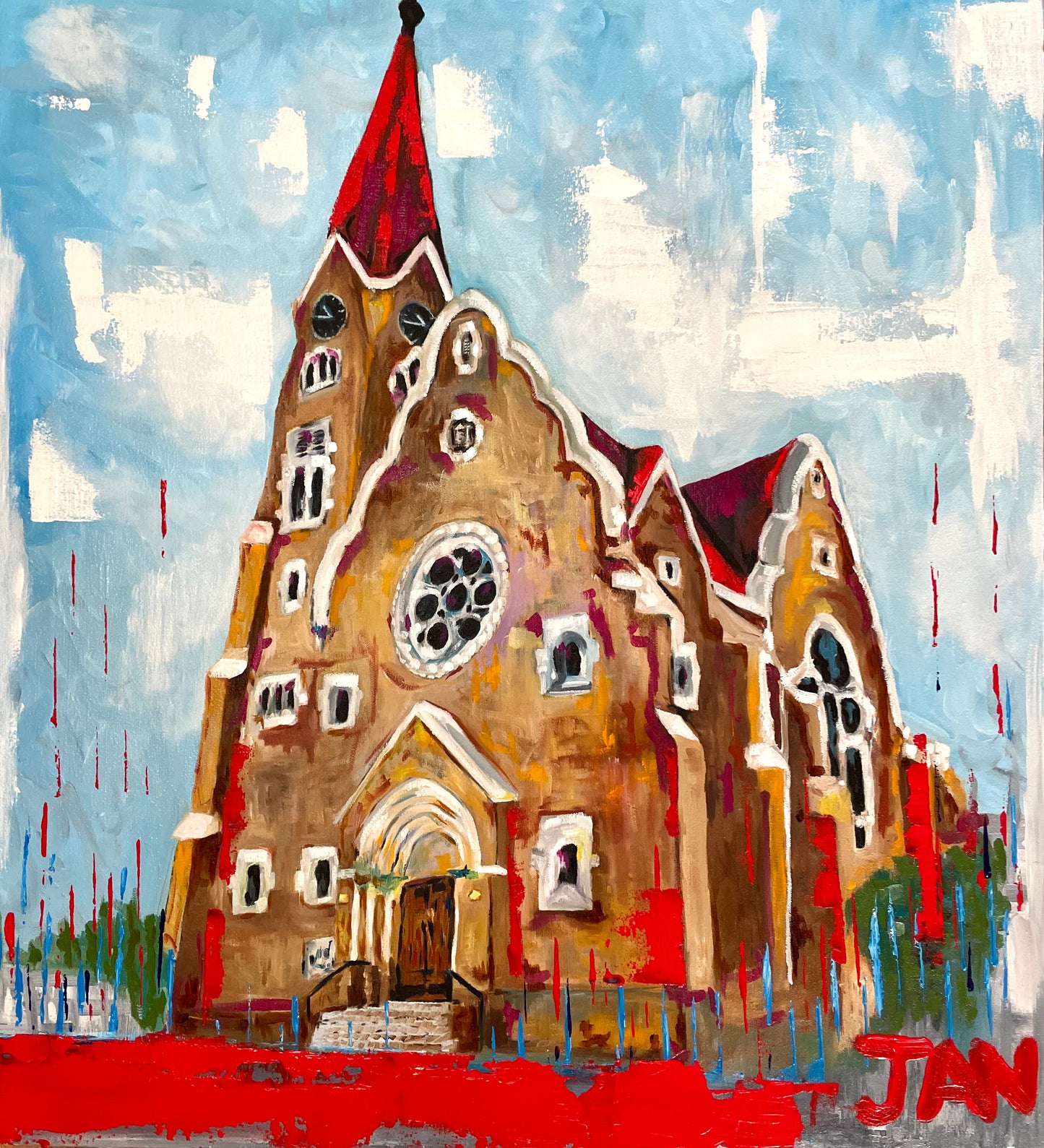 Christuskirche Windhoek  |  Painting