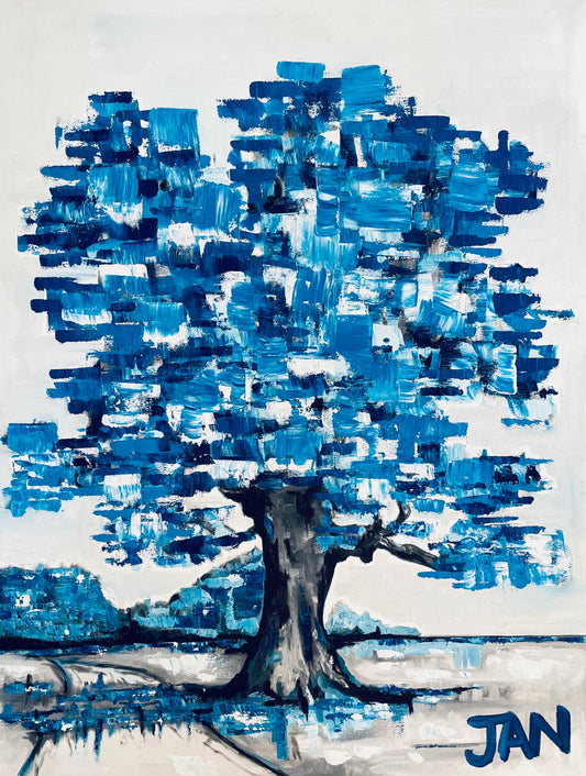 Tree Indigo Blue  |  Painting